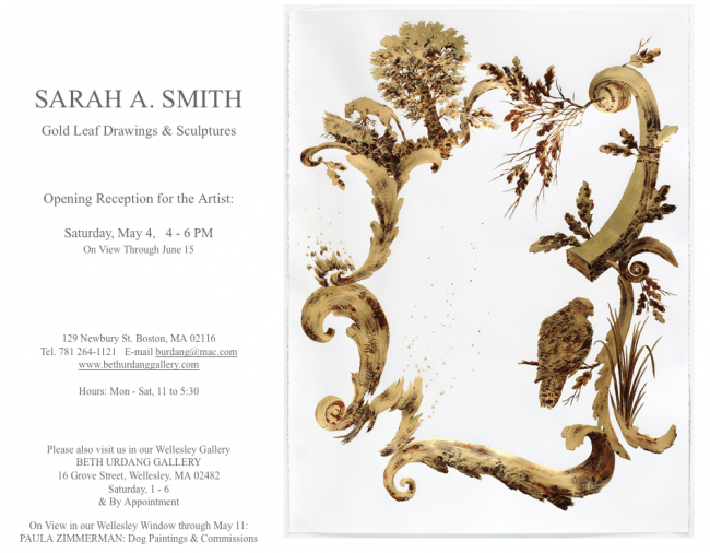 Sarah Smith Opening at Beth Urdang Gallery Saturday, May 4th