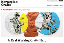 Norwegian Crafts front page showing Nils Erichsen Martin's art Norwegian Crafts front page showing Nils Erichsen Martin's art